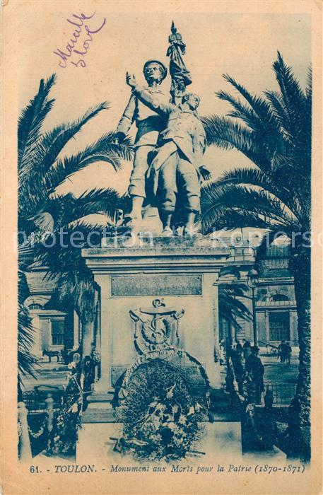 Toulon Var Monument aux Morts pour la Patrie