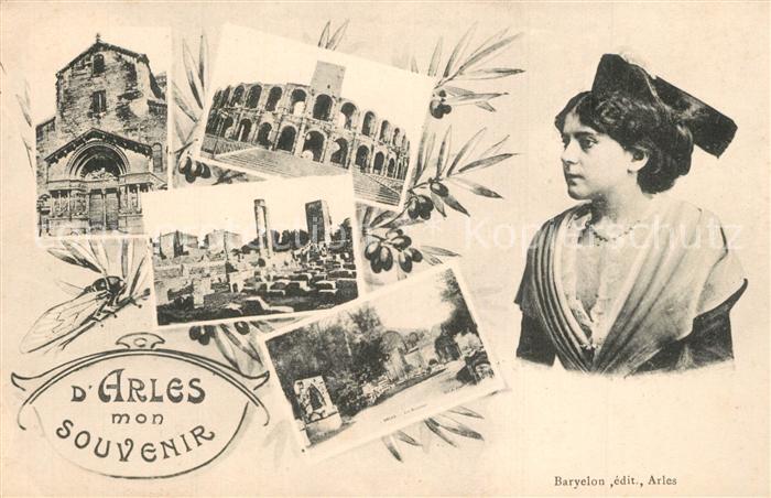 Arles Bouches-du-Rhone Souvenir de la ville Eglise Ruine Arène