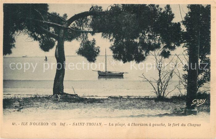 Saint-Trojan-les-Bains La plage a l Horizon Fort du Chapus