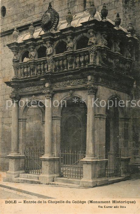 Dole Jura Entrée de la Chapelle du College Monume