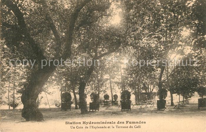 Fumades les Bains Station Hydrominérale Esplanade Terrasse du Cafe