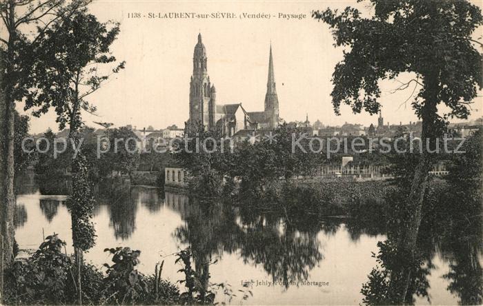 Saint-Laurent-sur-Sevre Paysage Panorama Eglise