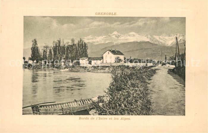 Grenoble Bords de l'Isère et les Alpes
