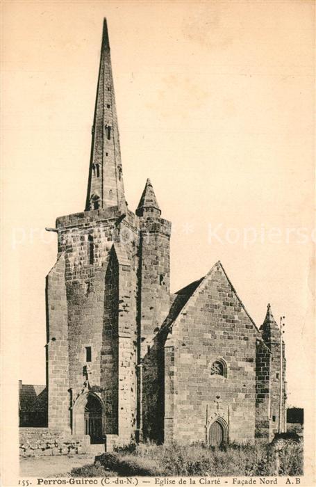 Perros-Guirec Eglise de la Clarté facade nord