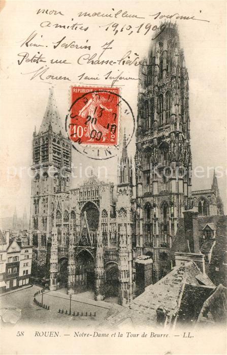 Rouen Eglise Notre Dame Tour de Beurre