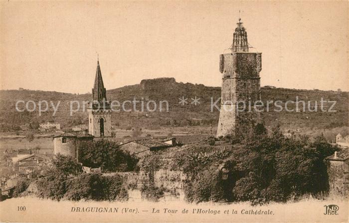 Draguignan Tour de l_Horloge et la Cathedrale