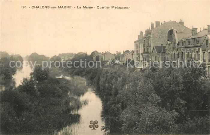 Chalons-en-Champagne Marne Panorama La Marne Quartier Madagascar