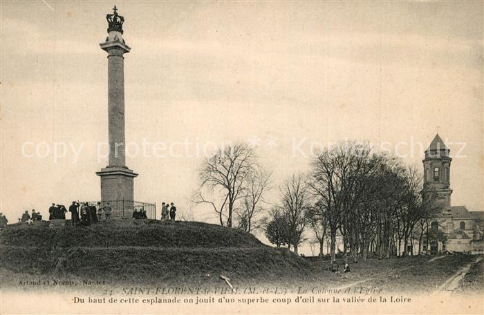 Saint-Florent-le-Vieil La Colonne et l'Eglise Monument