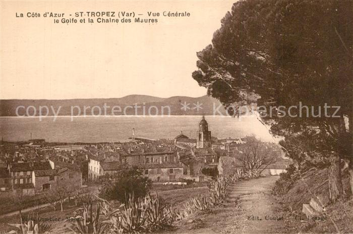 Saint Tropez Var Vue Generale Golfe et Chaîne des Maures Côte d Azur