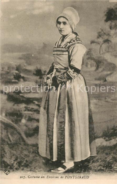 Pontgibaud Costume des environs Trachten
