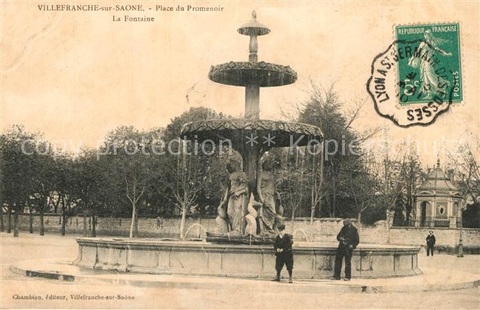 Villefranche-sur-Saone Place du Promenoir Fontaine
