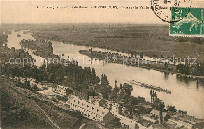 Bonsecours 76 Vue sur la Vallee de la Seine