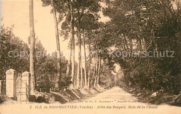 Ile de Noirmoutier Allée des Soupirs Bois de la Chaise