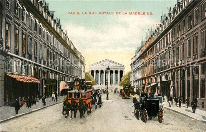 Paris Rue Royale Eglise La Madeleine