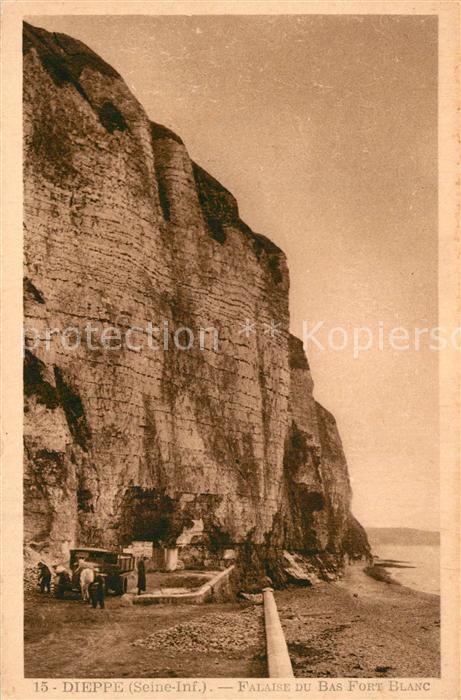 Dieppe 76 Falaise du bas Fort Blanc