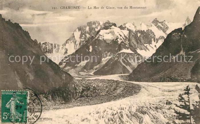 Chamonix Mer de Glace vue du Montanvert Alpes Fr