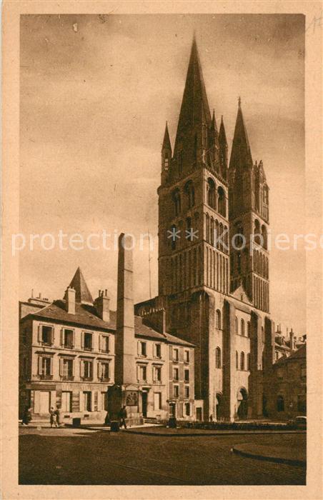 Caen Tours de Sainte Etienne et la Pyramide