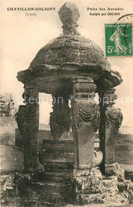Chatillon-Coligny Puits des Arcades Sculpté par Goujon Monument