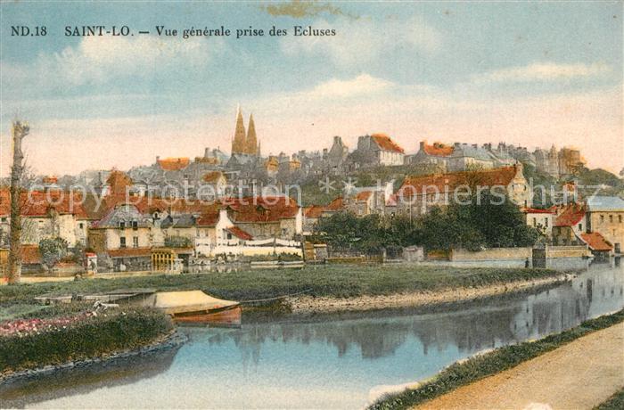 Saint Lo Vue Generale prise des Ecluses