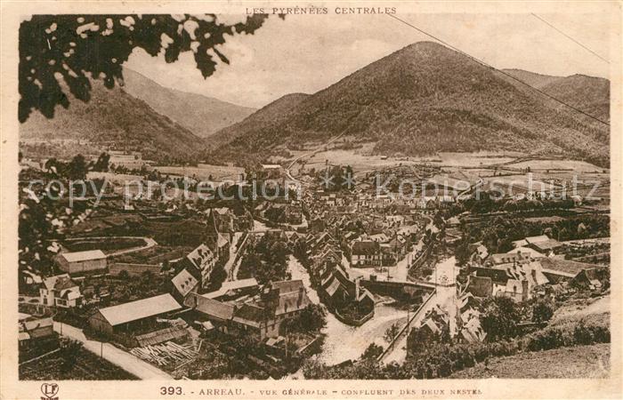 Arreau Panorama Confluent des deux Nestes