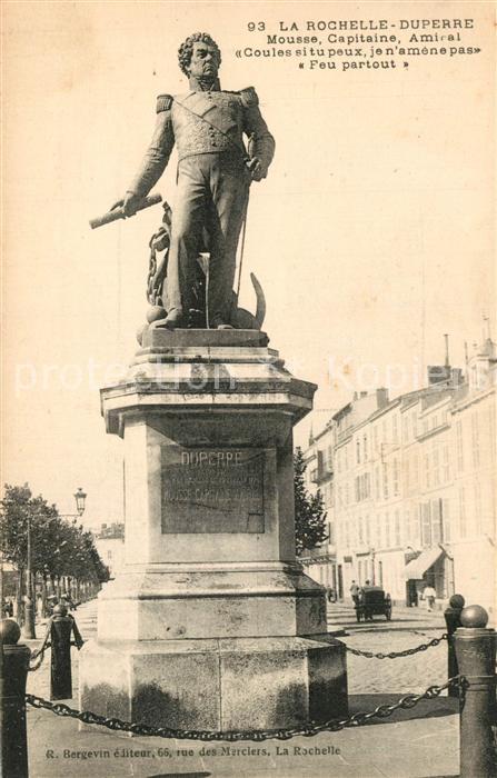 La Rochelle Charente-Maritime Statue de Duperre Monument