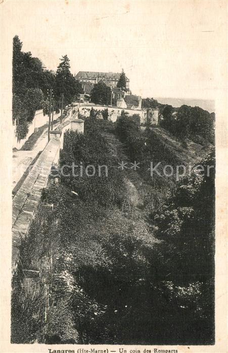 Langres Un coin des remparts