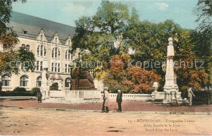 Duesseldorf Koenigsallee Loewen