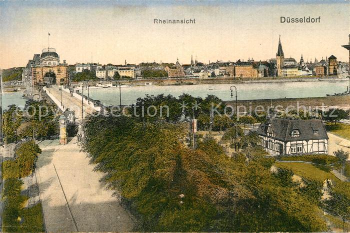 Duesseldorf Panorama Bruecke