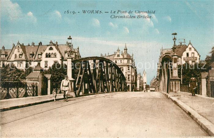 Worms Rhein Chrimhilden Bruecke