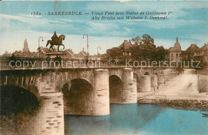Saarbruecken Alte Bruecke Wilhelm I Denkmal