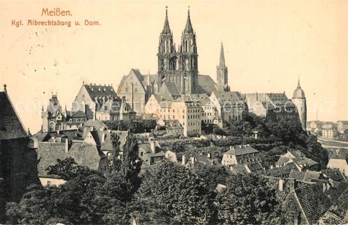Meissen Elbe Sachsen Koenigliche Albrechtsburg Dom