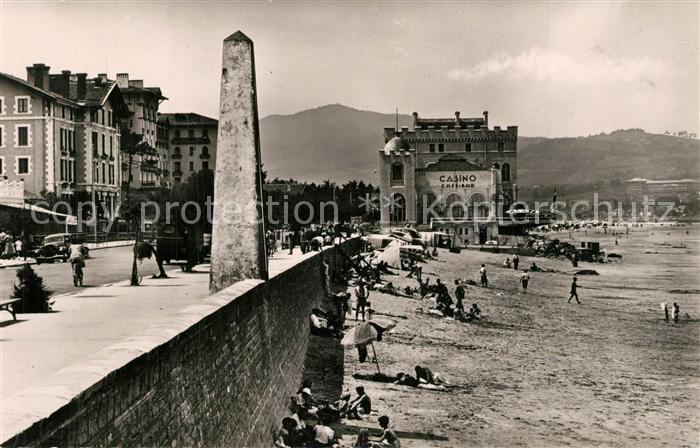 Hendaye Pyrenees Atlantiques Plage Maree Basse