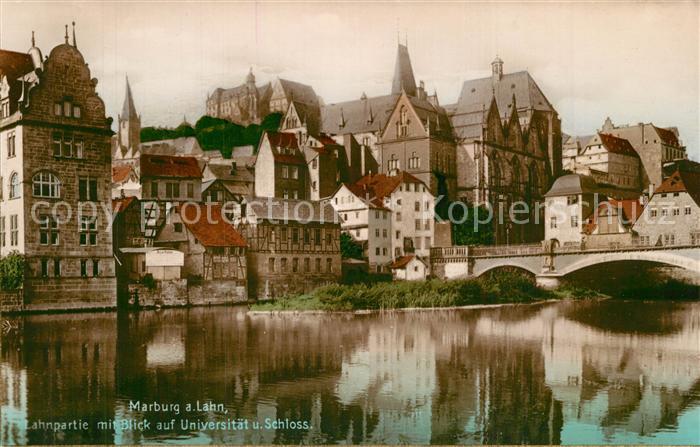 Marburg Lahn Schloss Universitaet Bruecke