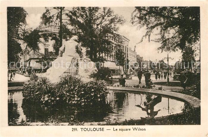 Toulouse Haute-Garonne Le square Wilson Brunnen