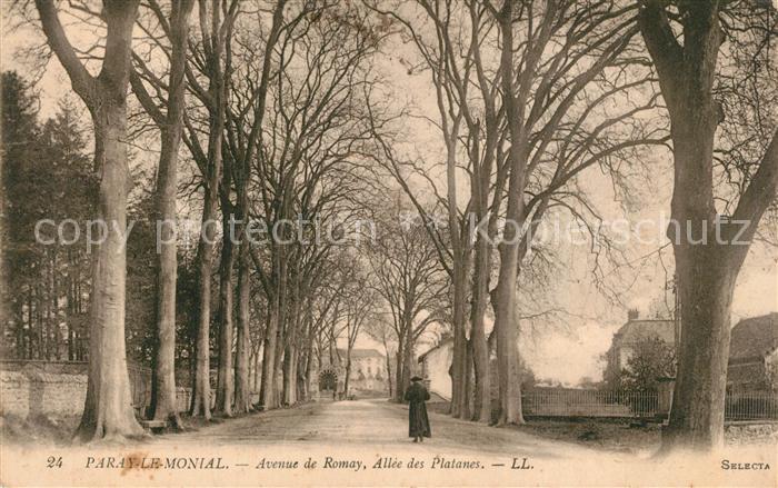 Paray-le-Monial Avenue de Romay Allee des Platanes