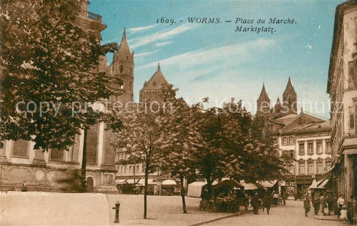 Worms Rhein Marktplatz