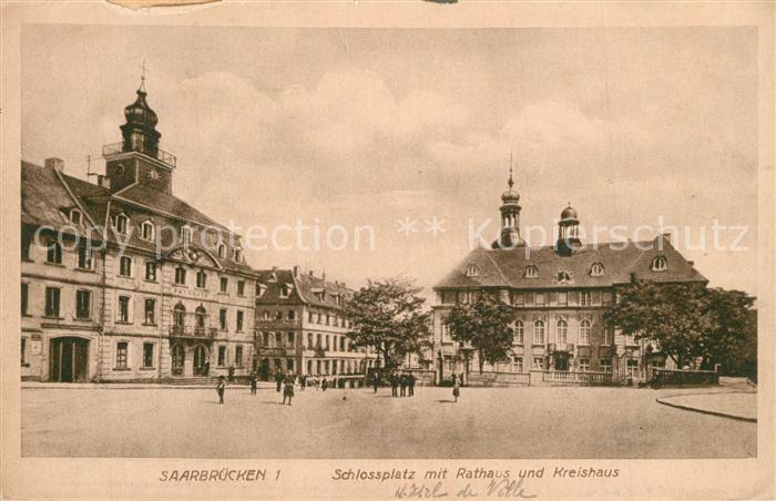 Saarbruecken Schlossplatz Rathaus Kreishaus