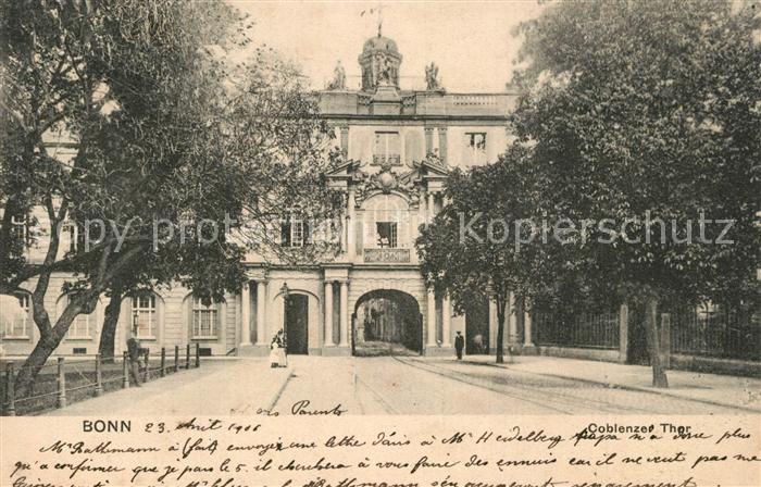 Bonn Rhein Coblenzer Thor