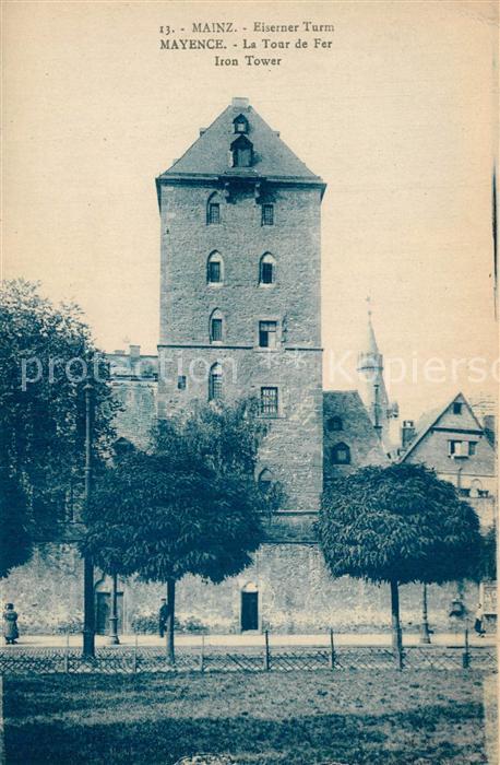 Mainz Rhein Eiserner Turm