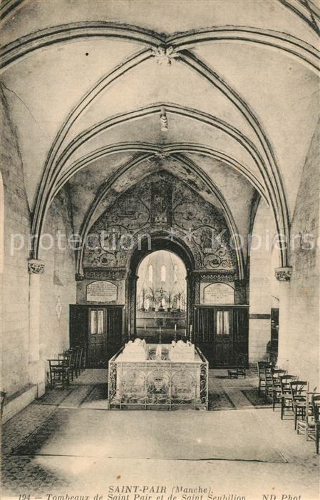 Saint-Pair-sur-Mer Tombeaux de Saint Pair Saint Seubilion
