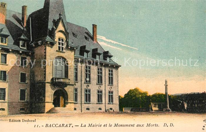 Baccarat Mairie Monument aux Morts