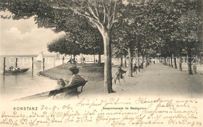 Konstanz Bodensee Seepromenade Stadtgarten