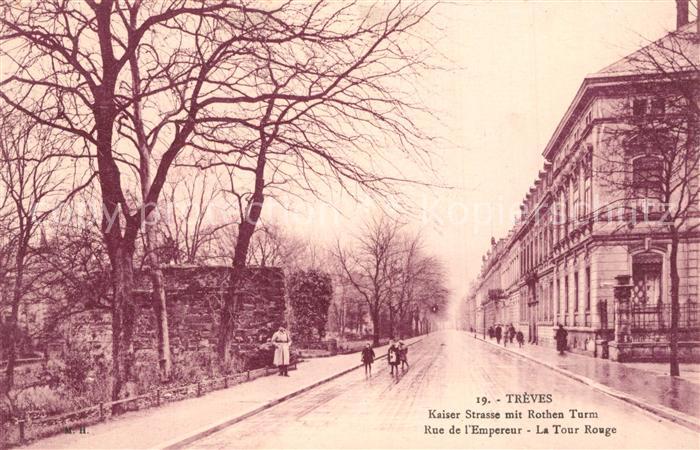 Treves Trier Kaiserstrasse Roter Turm