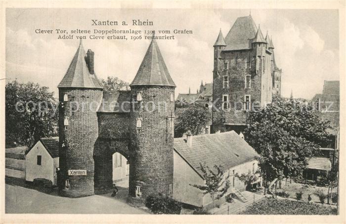 Xanten Clever Tr Doppeltoranlage Graf Adolf von Cleve