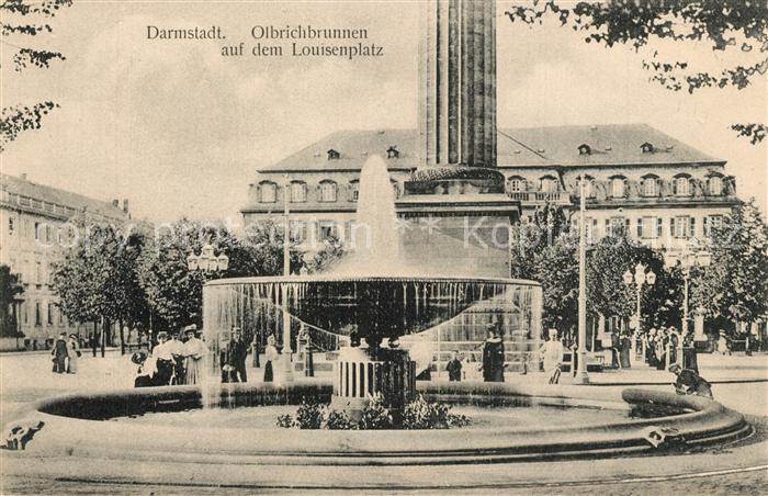 Darmstadt Olbrichtsbrunnen Louisenplatz