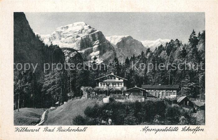 Reichenhall Bad Alpengaststaette Schroffen
