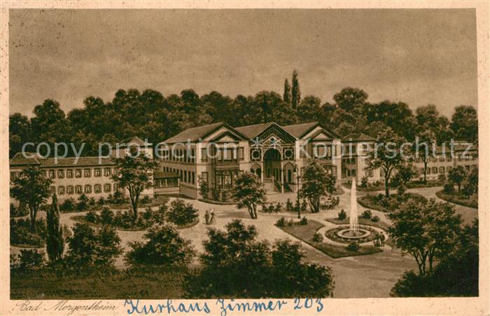 Mergentheim Bad Kurhaus Brunnen