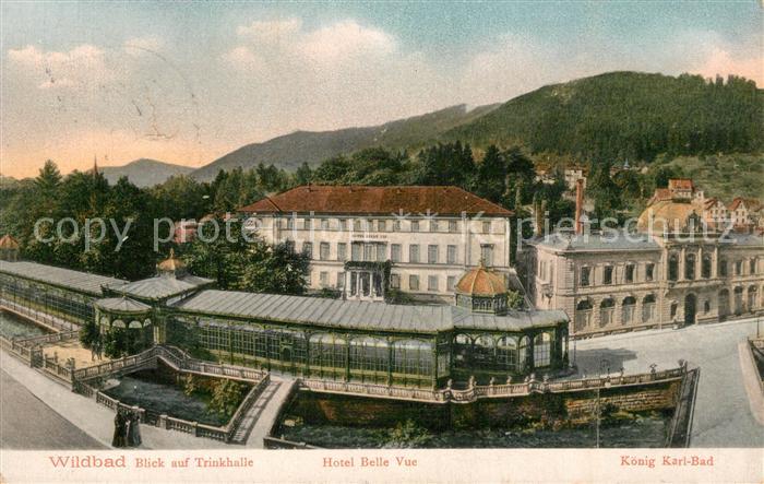 Wildbad Schwarzwald Hotel Belle Vue Trinkhalle Koenig Karl Bad