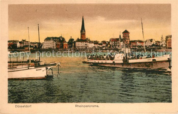 Duesseldorf Rheinpanorama