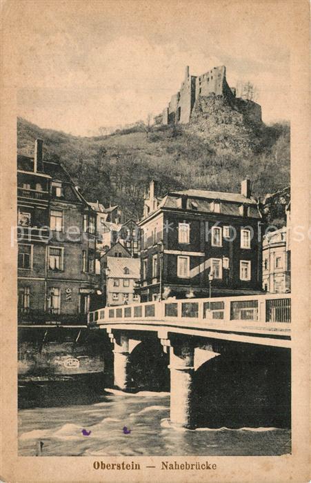 Oberstein Nahe Nahebruecke Burg
